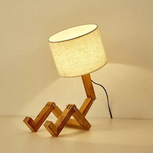 Table Lamp Robot Shape
